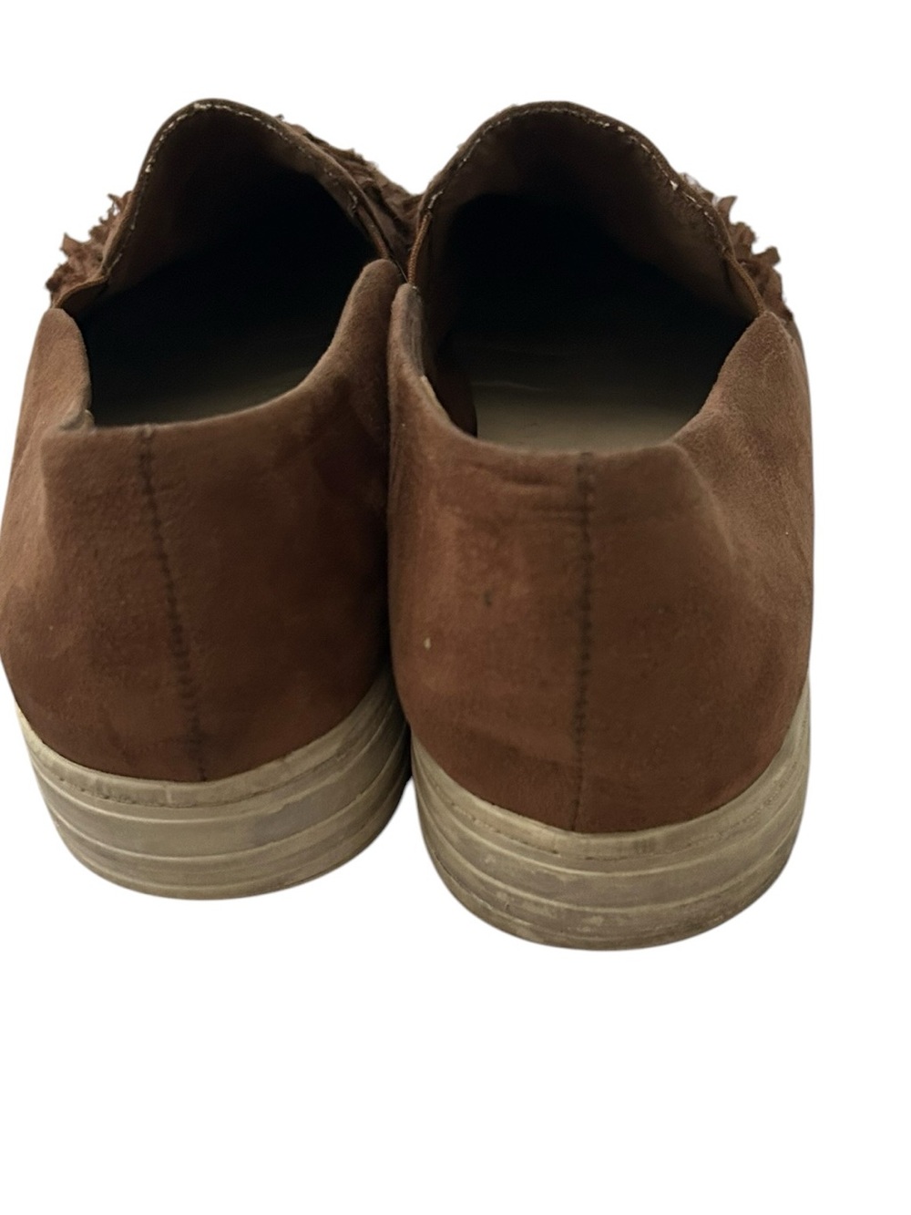 Ariat Unbridled Brown Suede Fringe Slip-On Sneakers - Picture 3 of 4